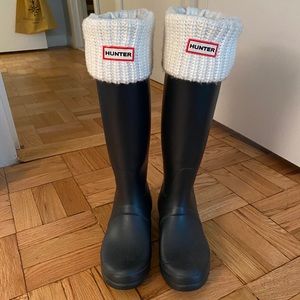 Navy Hunter Boots